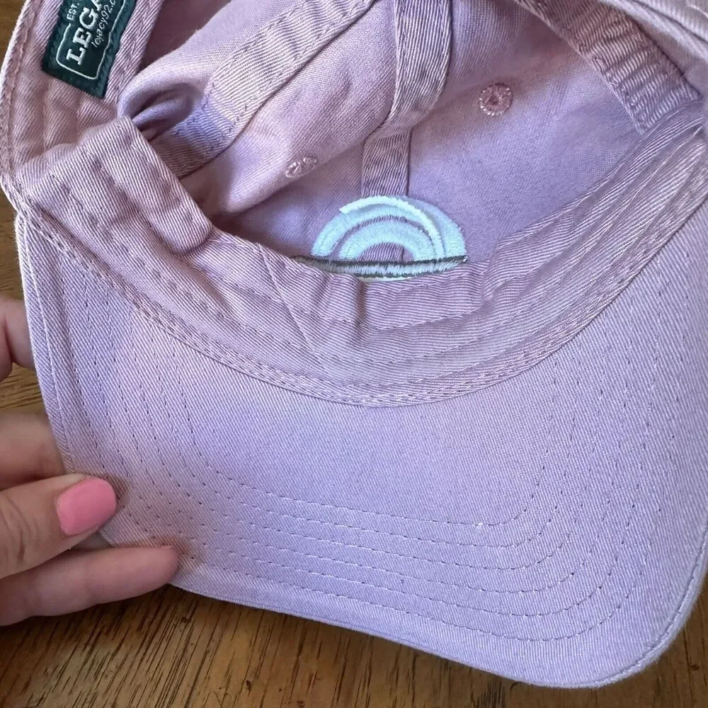Greater Goods‎ Coffee Baseball Cap Austin TX Dusty Pink Cotton Hat Embroidered - Picture 11 of 12